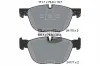 Bremsbelagsatz, Scheibenbremse Vorderachse BENDIX Braking BPD1240
