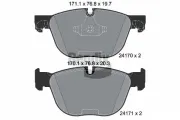 Bremsbelagsatz, Scheibenbremse Vorderachse BENDIX Braking BPD1240