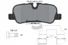 Bremsbelagsatz, Scheibenbremse Hinterachse BENDIX Braking BPD1317