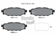 Bremsbelagsatz, Scheibenbremse Hinterachse BENDIX Braking BPD2117