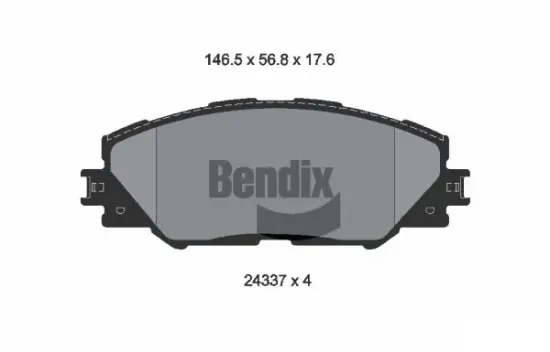 Bremsbelagsatz, Scheibenbremse Vorderachse BENDIX Braking BPD1185 Bild Bremsbelagsatz, Scheibenbremse Vorderachse BENDIX Braking BPD1185