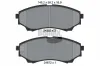 Bremsbelagsatz, Scheibenbremse Vorderachse BENDIX Braking BPD2137