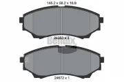 Bremsbelagsatz, Scheibenbremse Vorderachse BENDIX Braking BPD2137