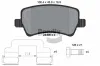 Bremsbelagsatz, Scheibenbremse Hinterachse BENDIX Braking BPD1138