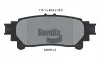 Bremsbelagsatz, Scheibenbremse Hinterachse BENDIX Braking BPD2205