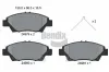 Bremsbelagsatz, Scheibenbremse Vorderachse BENDIX Braking BPD1326