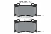 Bremsbelagsatz, Scheibenbremse Vorderachse BENDIX Braking BPD2213