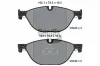 Bremsbelagsatz, Scheibenbremse Vorderachse BENDIX Braking BPD1281