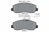 Bremsbelagsatz, Scheibenbremse Vorderachse BENDIX Braking BPD1037