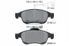 Bremsbelagsatz, Scheibenbremse Vorderachse BENDIX Braking BPD1154