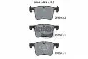 Bremsbelagsatz, Scheibenbremse Vorderachse BENDIX Braking BPD1078