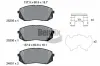 Bremsbelagsatz, Scheibenbremse Vorderachse BENDIX Braking BPD1605