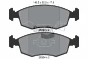 Bremsbelagsatz, Scheibenbremse Vorderachse BENDIX Braking BPD1018