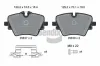 Bremsbelagsatz, Scheibenbremse Vorderachse BENDIX Braking BPD2504