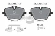 Bremsbelagsatz, Scheibenbremse Vorderachse BENDIX Braking BPD2504