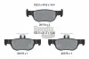 Bremsbelagsatz, Scheibenbremse Hinterachse BENDIX Braking BPD2363