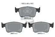 Bremsbelagsatz, Scheibenbremse Vorderachse BENDIX Braking BPD2669