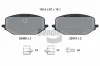 Bremsbelagsatz, Scheibenbremse Vorderachse BENDIX Braking BPD2416