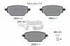 Bremsbelagsatz, Scheibenbremse Hinterachse BENDIX Braking BPD2654