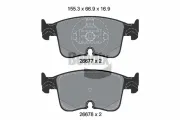 Bremsbelagsatz, Scheibenbremse Vorderachse BENDIX Braking BPD2495
