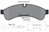 Bremsbelagsatz, Scheibenbremse Hinterachse BENDIX Braking BPD1250