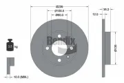 Bremsscheibe Vorderachse BENDIX Braking BDS1221