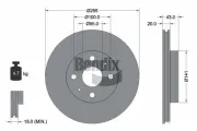 Bremsscheibe Vorderachse BENDIX Braking BDS1326