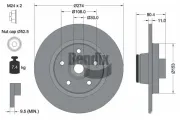 Bremsscheibe Hinterachse BENDIX Braking BDS1048
