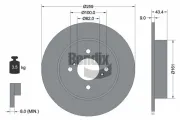 Bremsscheibe Hinterachse BENDIX Braking BDS2124