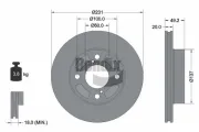 Bremsscheibe Vorderachse BENDIX Braking BDS2175