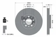 Bremsscheibe Vorderachse BENDIX Braking BDS2257HC