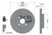 Bremsscheibe Vorderachse BENDIX Braking BDS2324