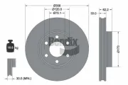 Bremsscheibe Vorderachse BENDIX Braking BDS2359