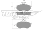 Bremsbelagsatz, Scheibenbremse Vorderachse TOMEX Brakes TX 10-111