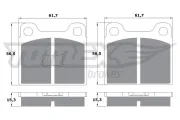 Bremsbelagsatz, Scheibenbremse TOMEX Brakes TX 10-16