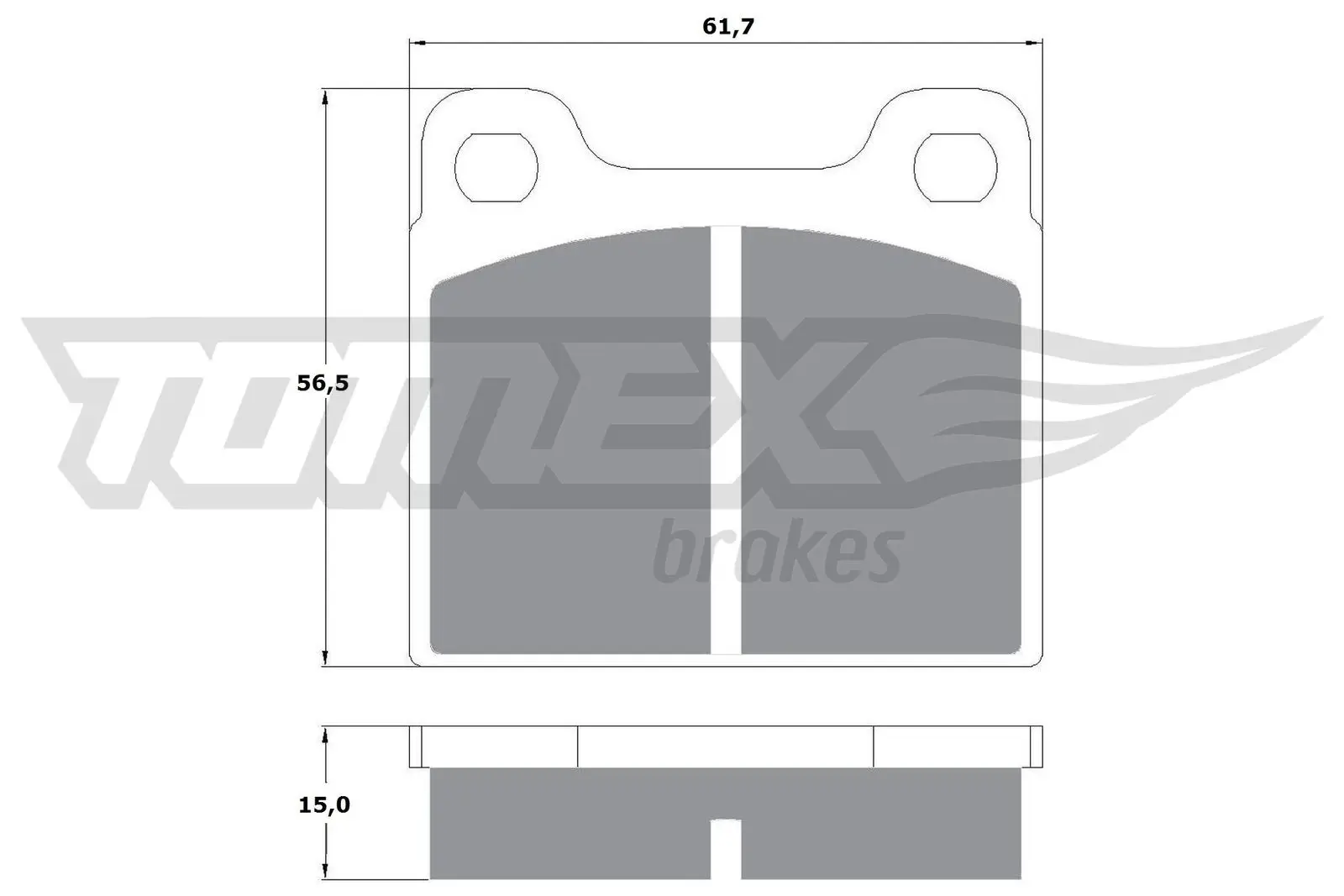 Bremsbelagsatz, Scheibenbremse TOMEX Brakes TX 10-19