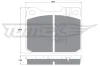 Bremsbelagsatz, Scheibenbremse Vorderachse TOMEX Brakes TX 10-222