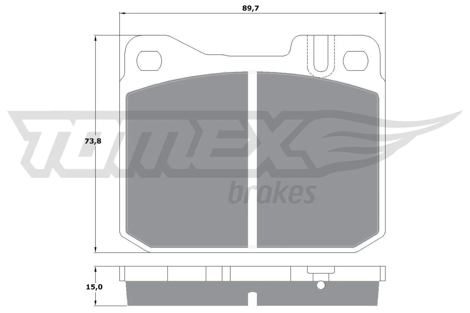 Bremsbelagsatz, Scheibenbremse TOMEX Brakes TX 10-22