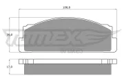 Bremsbelagsatz, Scheibenbremse TOMEX Brakes TX 10-23