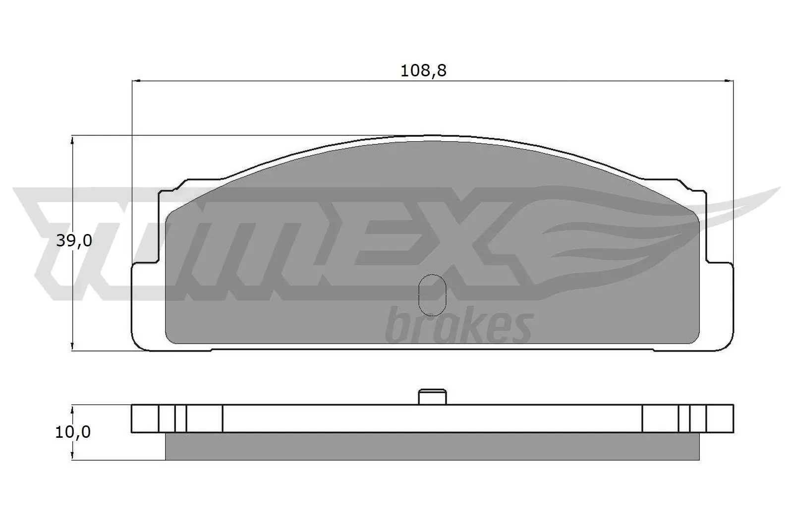 Bremsbelagsatz, Scheibenbremse Hinterachse TOMEX Brakes TX 10-24