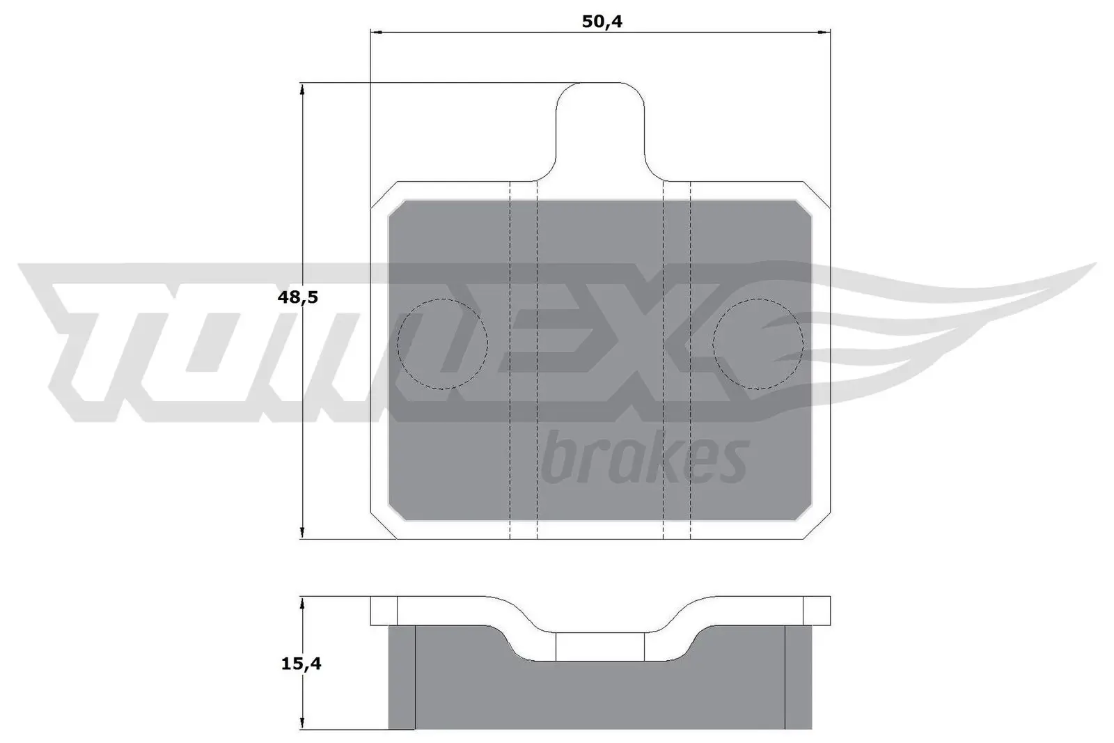 Bremsbelagsatz, Scheibenbremse Vorderachse TOMEX Brakes TX 10-25