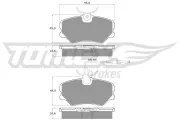 Bremsbelagsatz, Scheibenbremse TOMEX Brakes TX 10-44