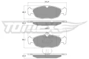 Bremsbelagsatz, Scheibenbremse TOMEX Brakes TX 10-49