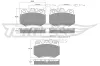 Bremsbelagsatz, Scheibenbremse Vorderachse TOMEX Brakes TX 10-551 Bild Bremsbelagsatz, Scheibenbremse Vorderachse TOMEX Brakes TX 10-551