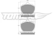 Bremsbelagsatz, Scheibenbremse TOMEX Brakes TX 10-60