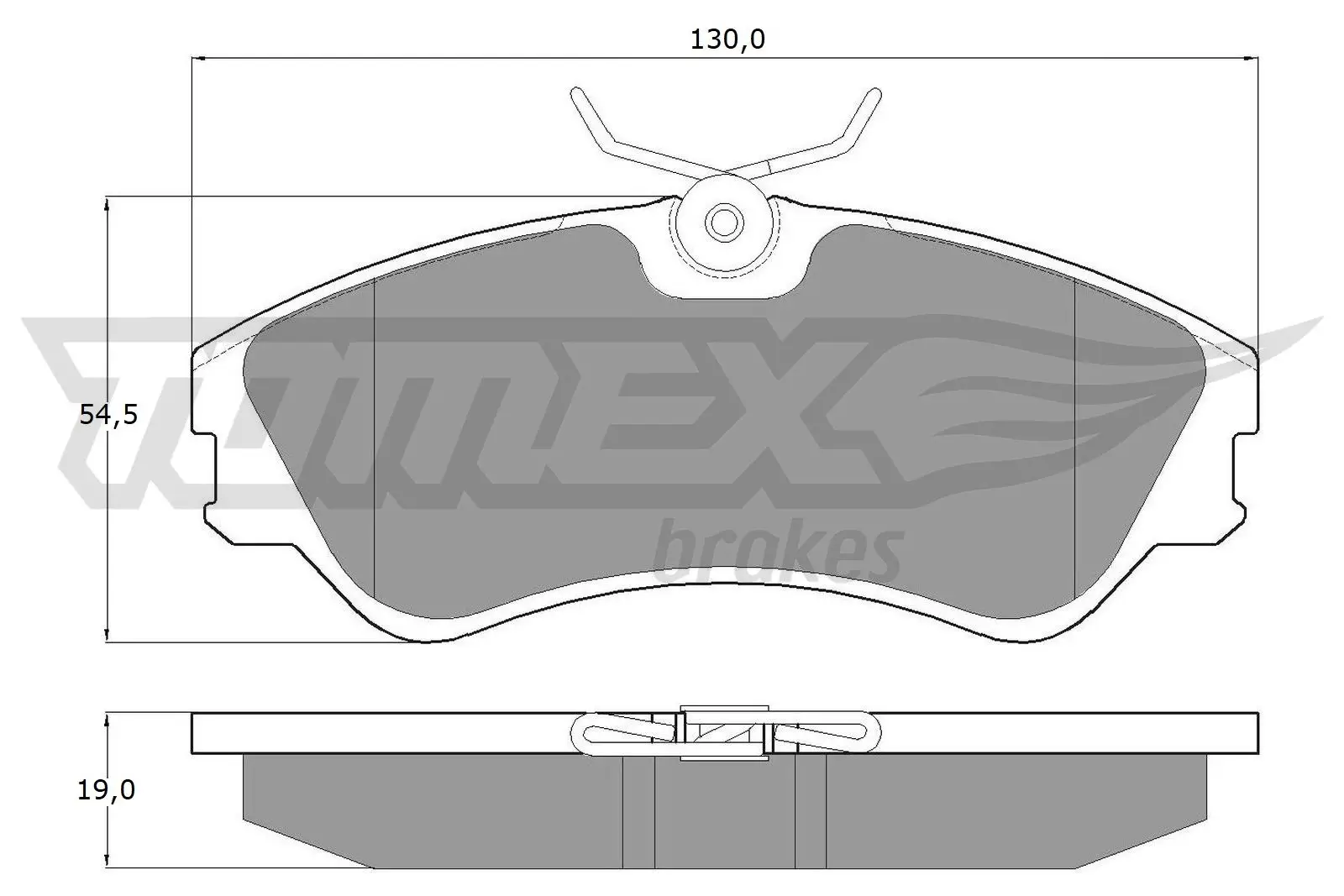 Bremsbelagsatz, Scheibenbremse TOMEX Brakes TX 10-65