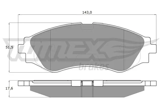 Bremsbelagsatz, Scheibenbremse TOMEX Brakes TX 10-74 Bild Bremsbelagsatz, Scheibenbremse TOMEX Brakes TX 10-74