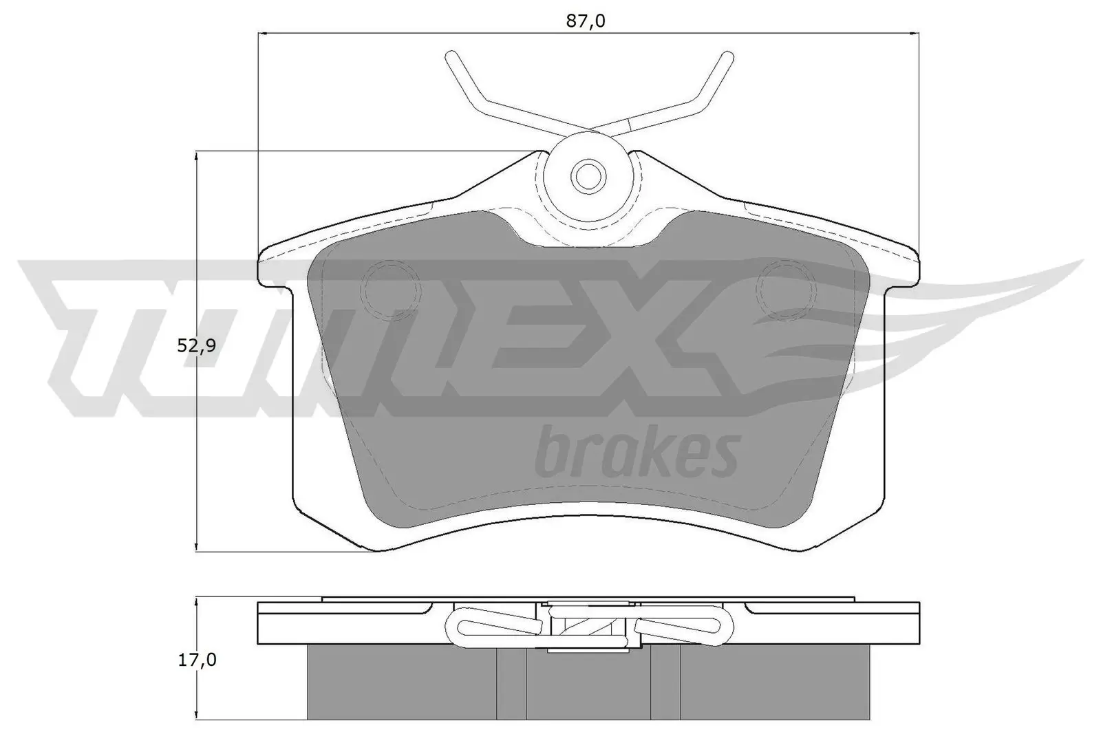 Bremsbelagsatz, Scheibenbremse TOMEX Brakes TX 10-781