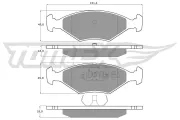 Bremsbelagsatz, Scheibenbremse TOMEX Brakes TX 10-79