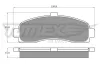 Bremsbelagsatz, Scheibenbremse Vorderachse TOMEX Brakes TX 11-10 Bild Bremsbelagsatz, Scheibenbremse Vorderachse TOMEX Brakes TX 11-10